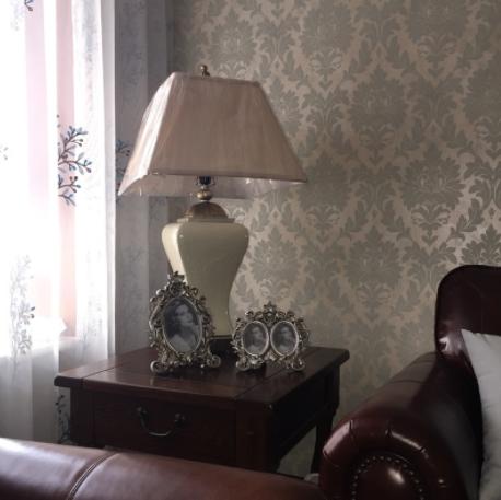 Elegant LED Ceramic Table Lamp - European Style Luxury Lighting for Living Room, Bedroom & Office Decor