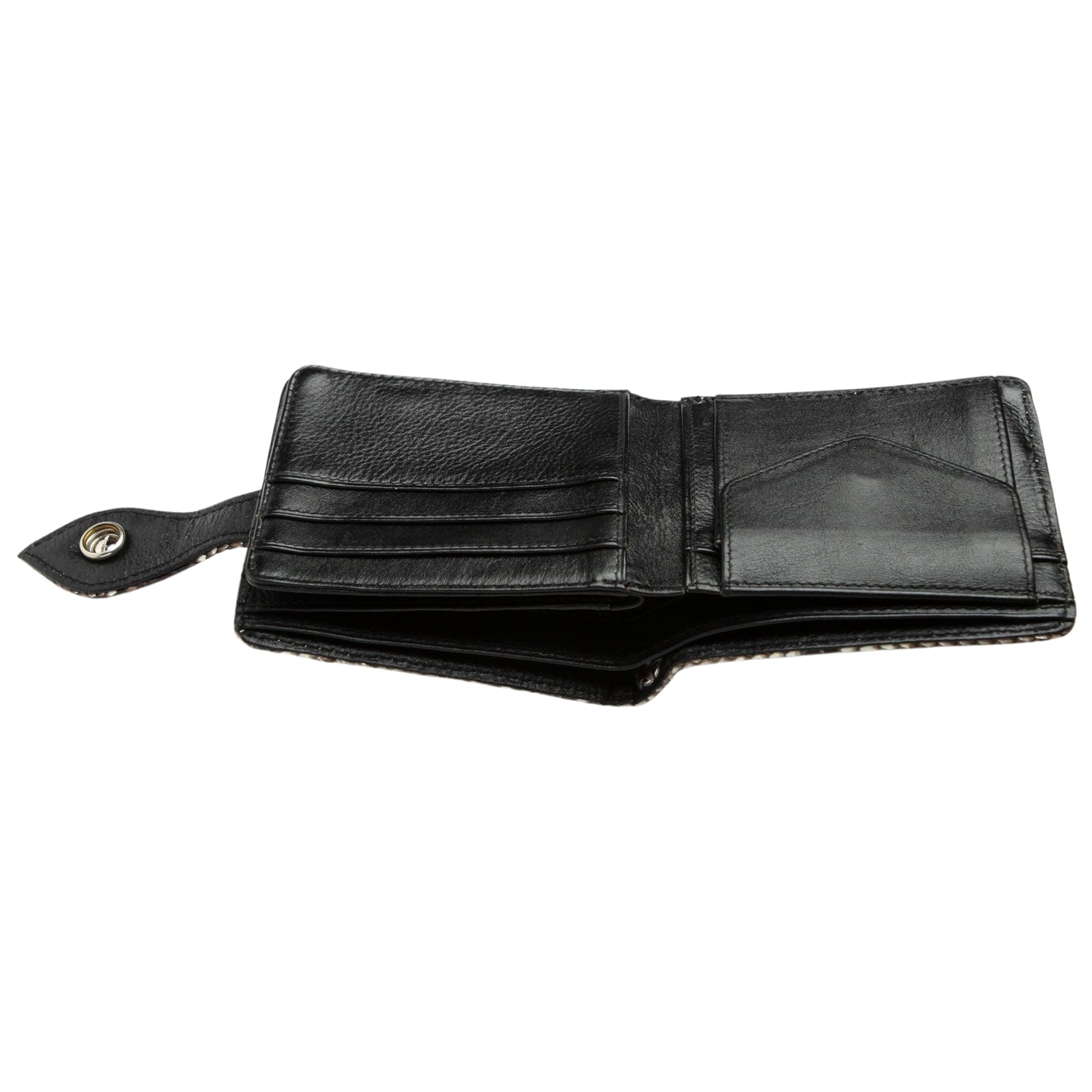 Genuine Cobra Snake Skin Leather Biker Wallet for Men - Stylish RFID Blocking Bi-fold Wallet - Perfect for Motorcycle Riders, Bikers & Outdoor Enthusiasts