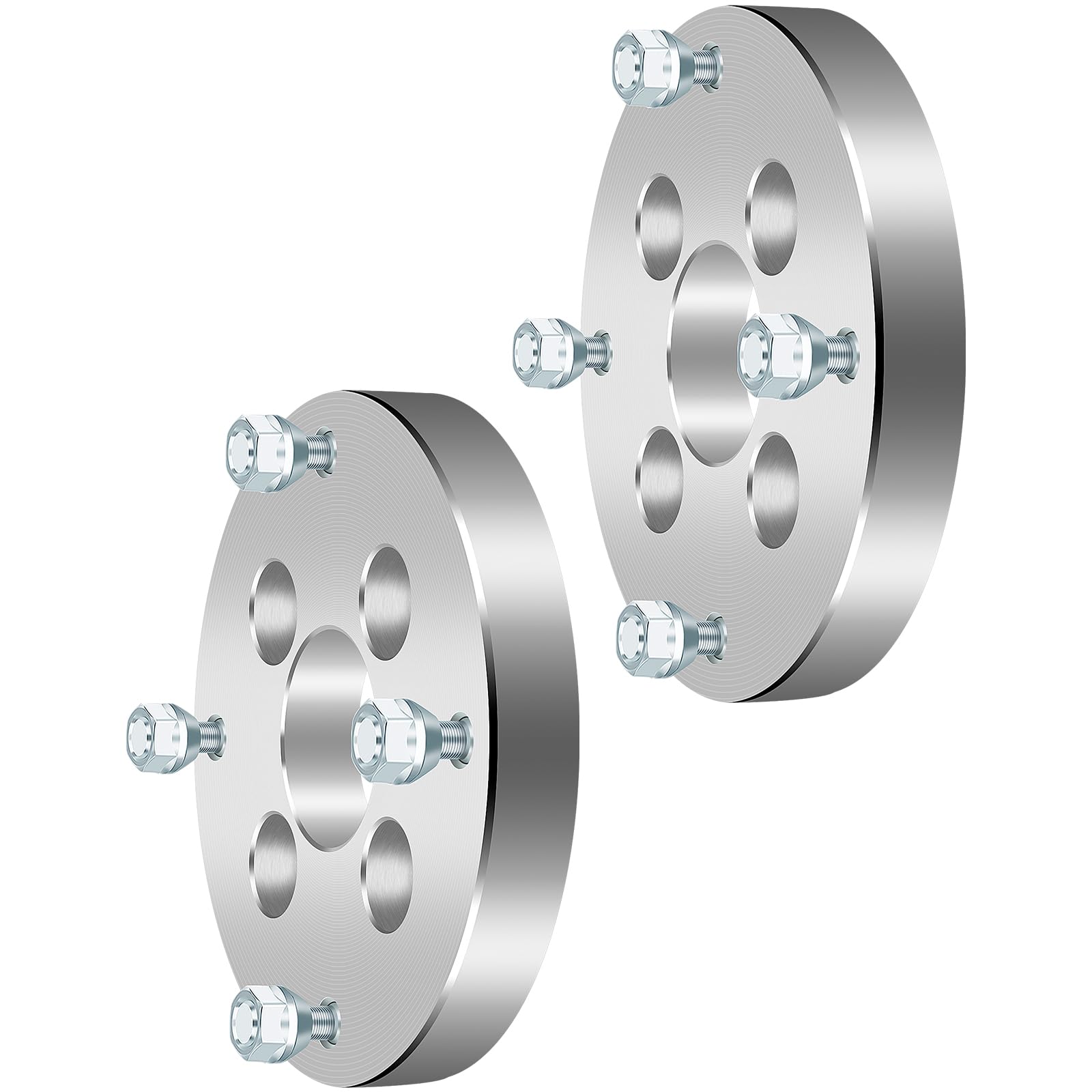 ECCPP 2PCS 1 Inch Wheel Spacers Adapters 4 Lug 4x4 to 4x156 10x1.25 64mm Hub - Compatible with Polaris Outlaw 450 (2008-2010), Outlaw 50 (2008-2017), Outlaw 90 (2007-2014) - Perfect for Off-Road ATV & UTV Wheel Alignment & Custom Fitment