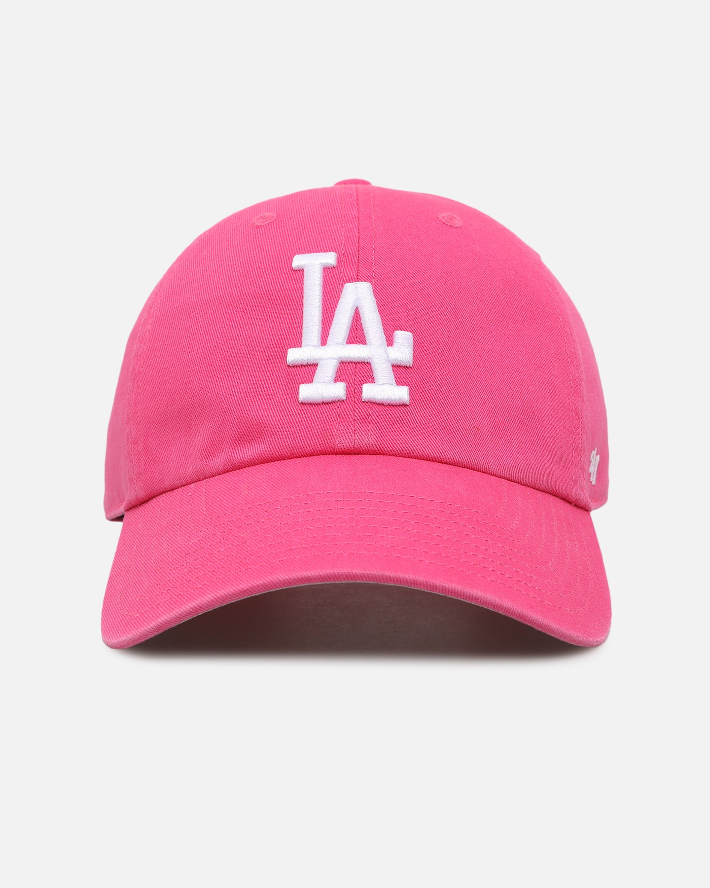 47 Brand Los Angeles Dodgers 'Ballpark' 47 Clean Up Adjustable Strapback Hat in Magenta - Perfect for Baseball Games, Fan Gear & Casual Streetwear