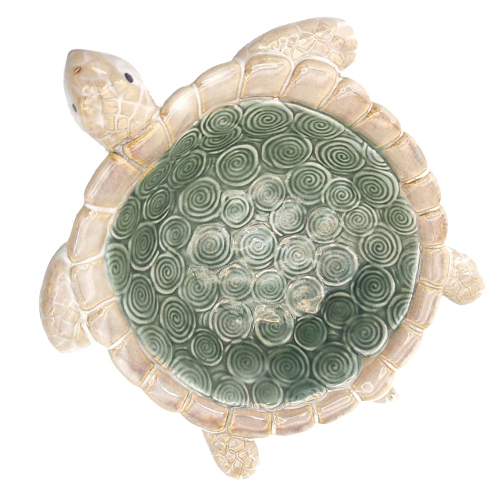 Ceramic Jewelry Dish Tray - Turtle Shaped Key Holder & Vanity Organizer | Decorative Ring Bowl, Key Bowl & Trinket Tray for Home Decor | Perfect for Jewelry Storage, Key Organization & Bathroom Vanity