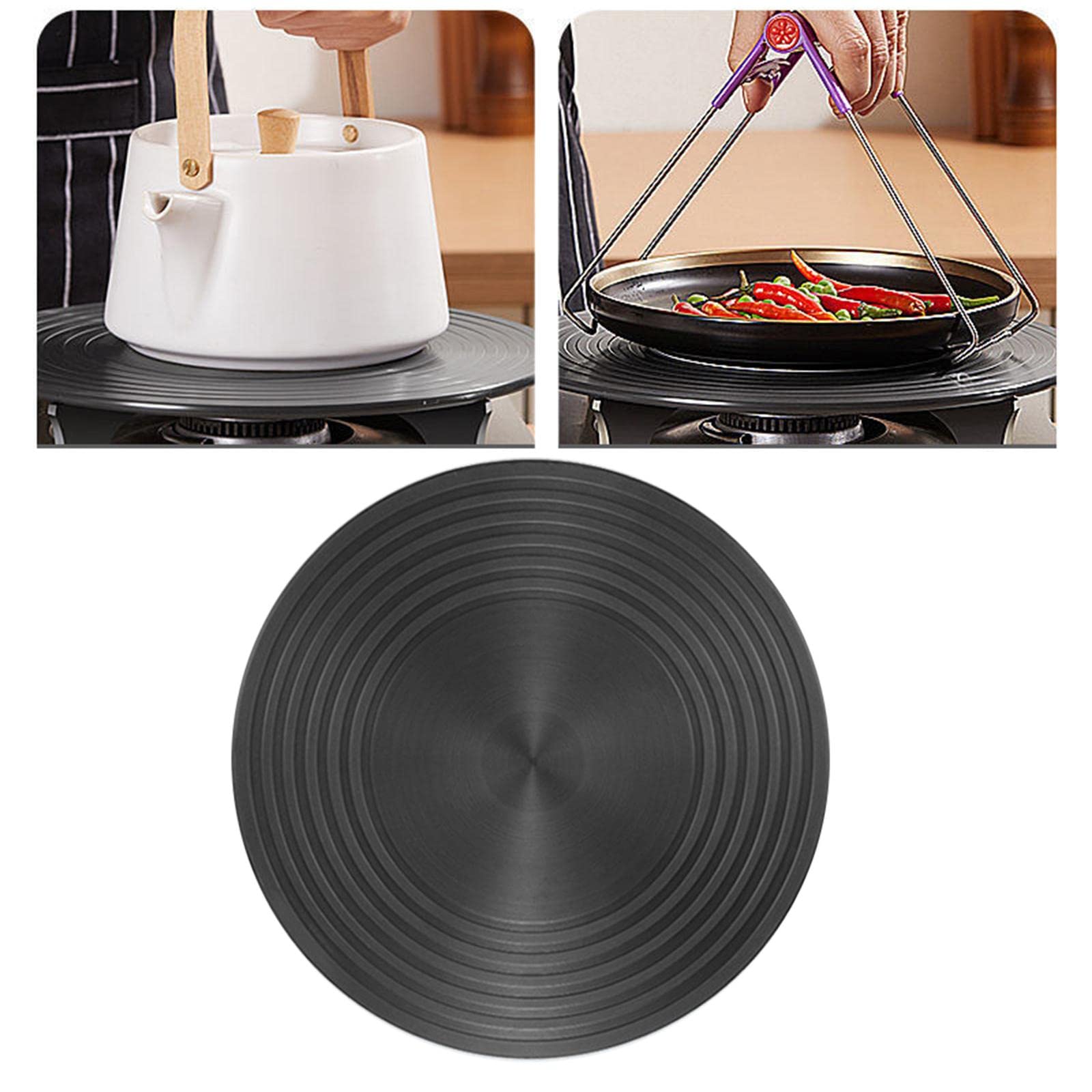 Stainless Steel Stove Heat Diffuser Plate - 24x4cm Heat Conduction & Distribution Tray for Even Cooking, Thawing & Simmering - Perfect for Gas & Electric Stovetops, Pots & Pans
