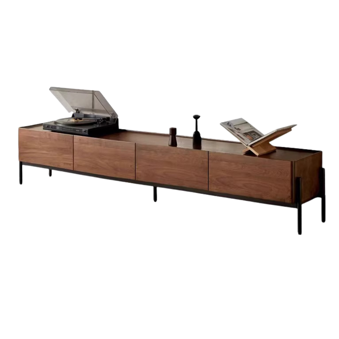 86.6x15x16.5inch/ 220x38x42сm/ Rich Dark Walnut color/ TV cabinet