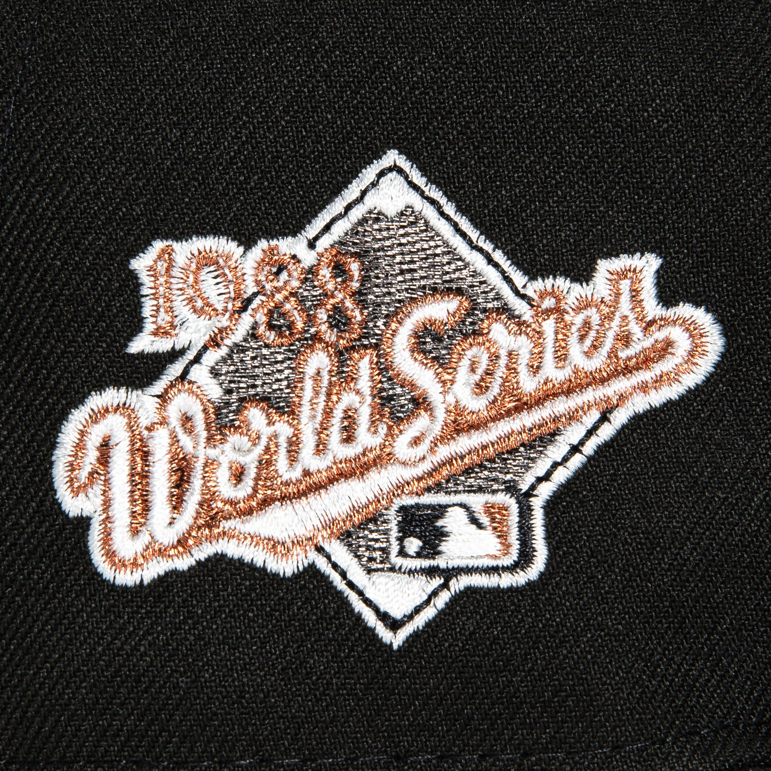 New Era 59Fifty Los Angeles Dodgers 1988 World Series Patch Snapback Hat - Black, Ivory & Metallic Copper - Perfect for Baseball Games, Sports Events & Streetwear Fashion
