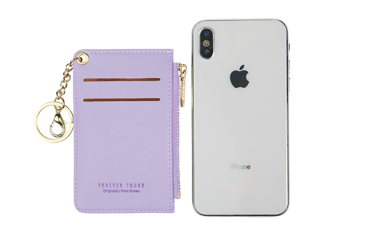 Slim Leather Wallet for Women - RFID Blocking Card Holder with Keychain & Coin Pocket | Perfect for Travel, Everyday Use & Minimalist Lifestyle