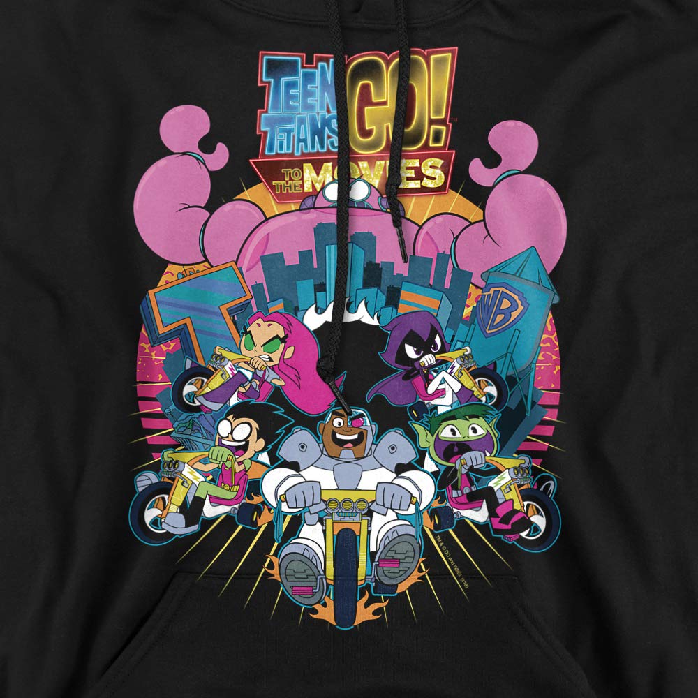 Teen Titans Go To The Movies Hoodie - Unisex Pullover Sweatshirt for Adults & Teens | Casual Wear, Cosplay & Superhero Fan Merch