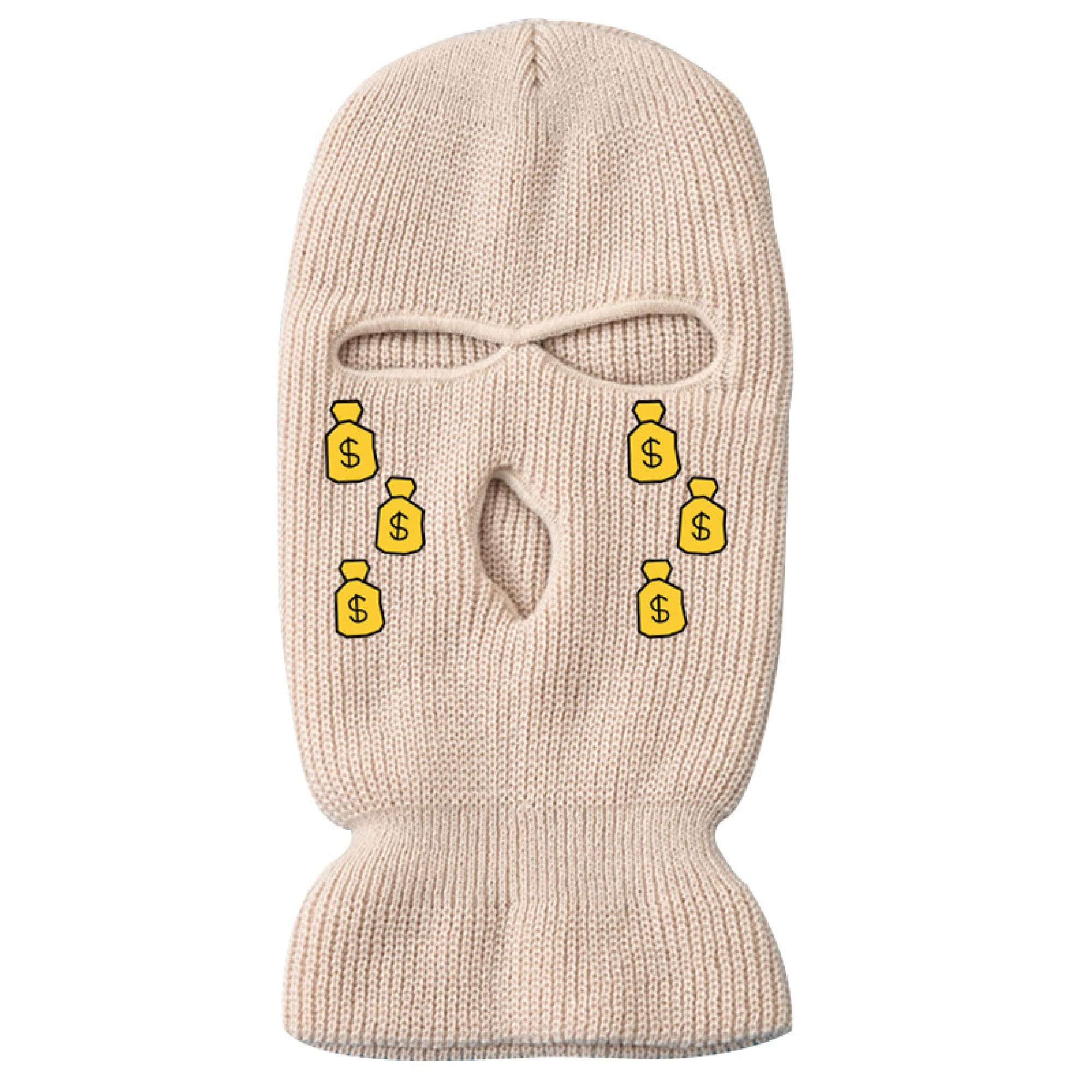 IMSWW 3-Hole Wool Knit Ski Mask - Winter Warm Windproof Balaclava for Skiing, Snowboarding, Cycling & Outdoor Activities