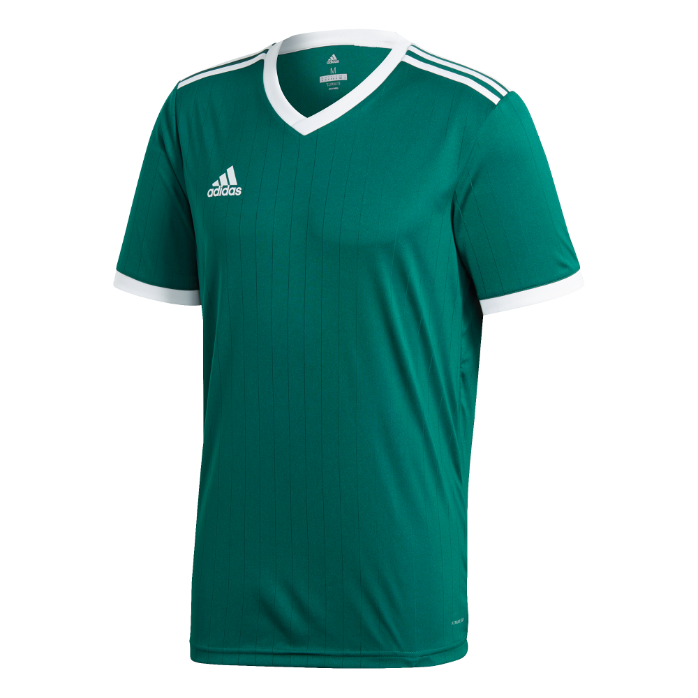 Adidas Youth Tabela 18 Soccer Jersey - Collegiate Green - Breathable Performance Shirt for Kids - Perfect for Youth Soccer Games, Training & Fan Support