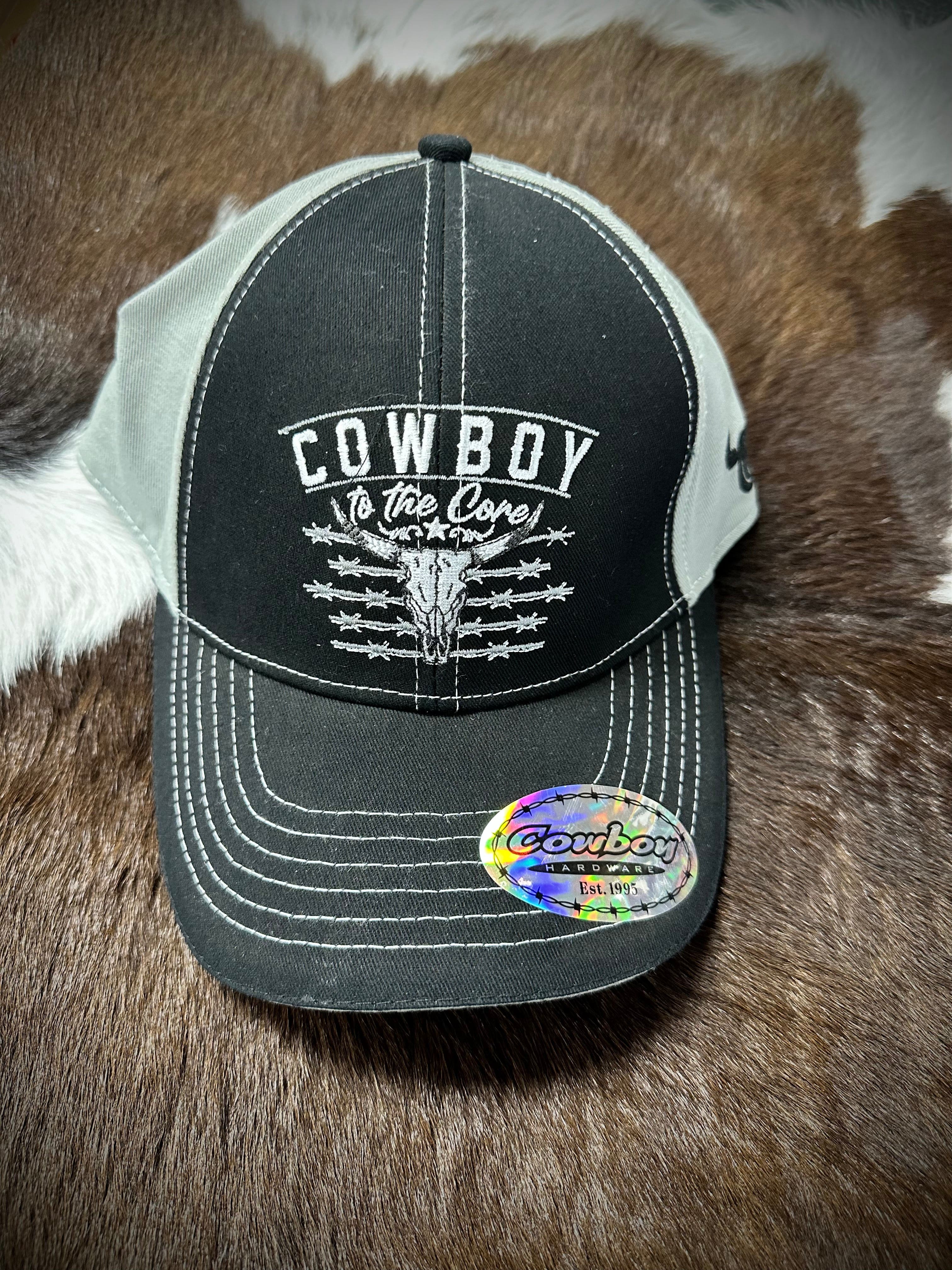 Men's 'Cowboy to the Core' Western Style Cowboy Hardware Baseball Cap - Perfect for Rodeo, Country Music Festivals & Outdoor Adventures