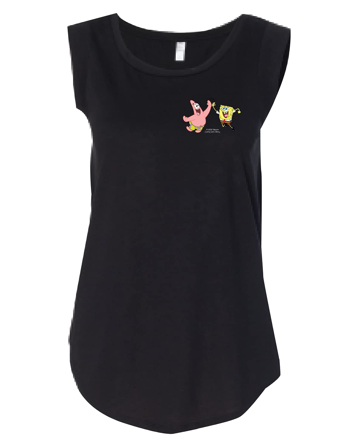SpongeBob SquarePants Graphic T-Shirt for Women - Soft Jersey Short Sleeve Tee - Cartoon Character Apparel - Perfect for Casual Wear, Cosplay & Gifts