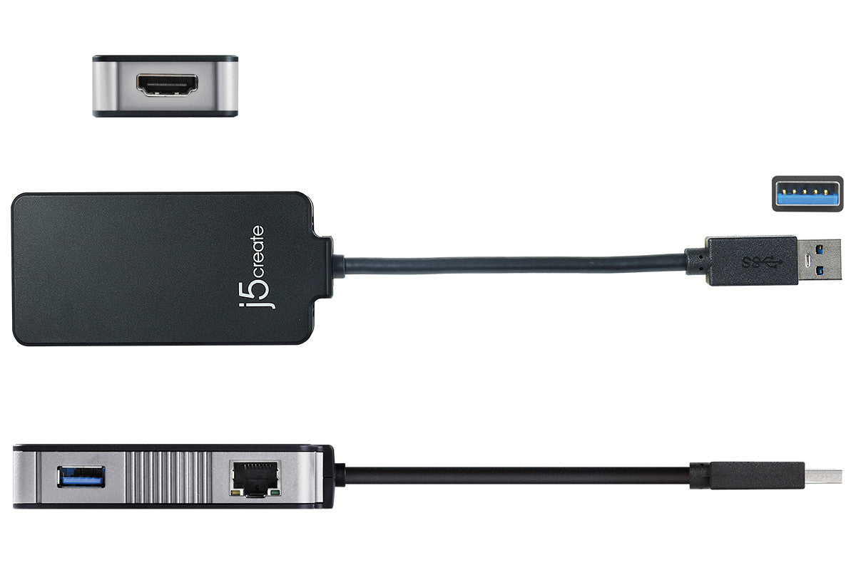USB 3.0 Multi-Port Adapter with 4-in-1 USB C Hub - High Speed Data Transfer, HDMI, SD Card Reader - Perfect for Laptop, MacBook, Chromebook & PC Accessories
