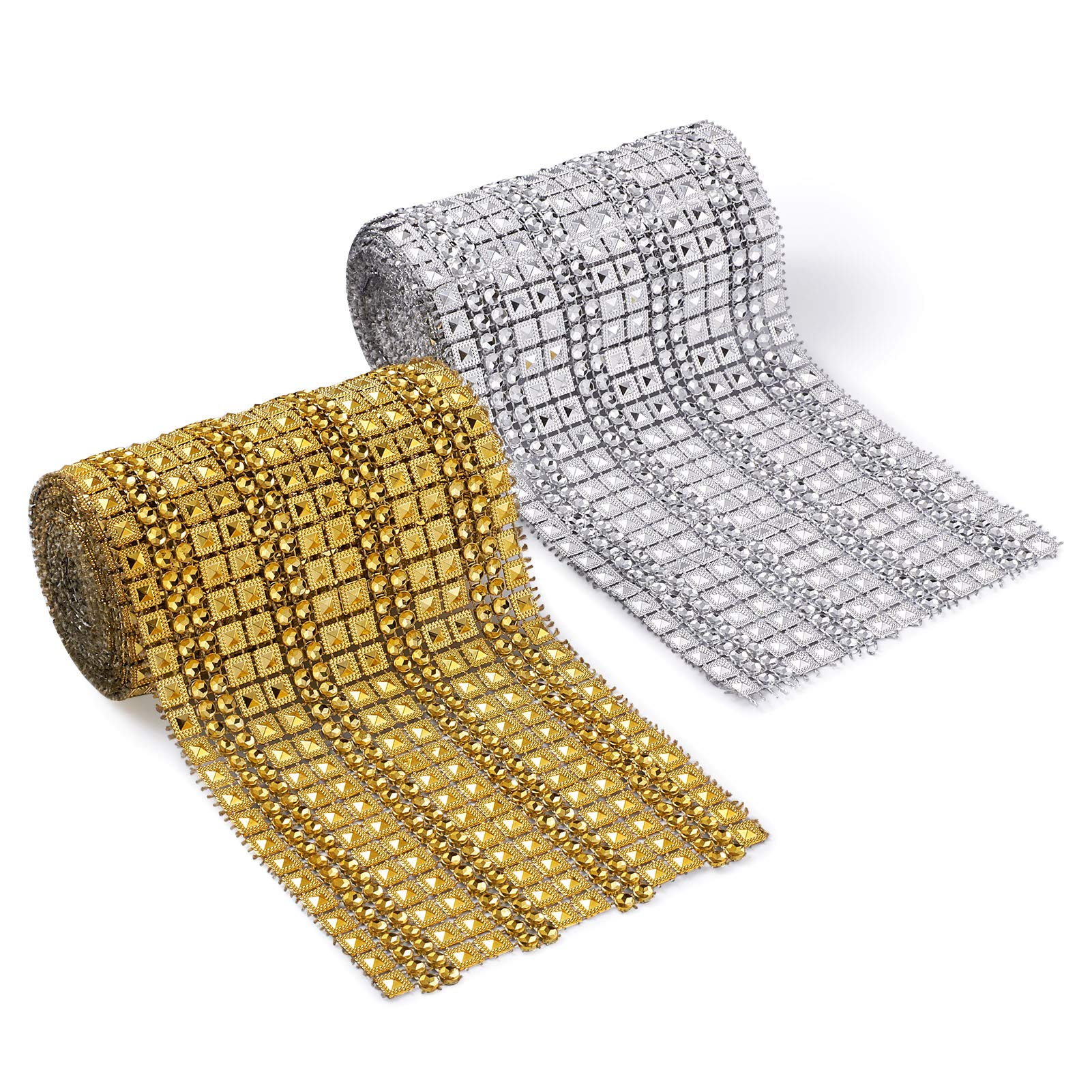 Pyramid Rhinestone Ribbons 2 Colors for Wedding Cake & Party Decor