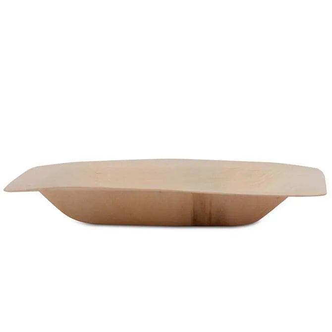 50 Pack 4.5 Inch Square Poplar Wood Plates - Natural Wooden Appetizer Plates for Cheese, Charcuterie, Desserts & Party Serving - Eco-Friendly Disposable Wood Plates for Weddings, Catering & Events