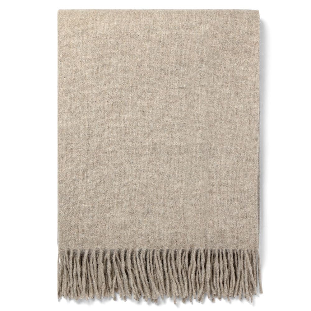 Premium Alpaca Wool Throw Blanket - Ultra Soft Lightweight Merino Alpaca Blend Blanket for Sofa, Bed & Travel | 72