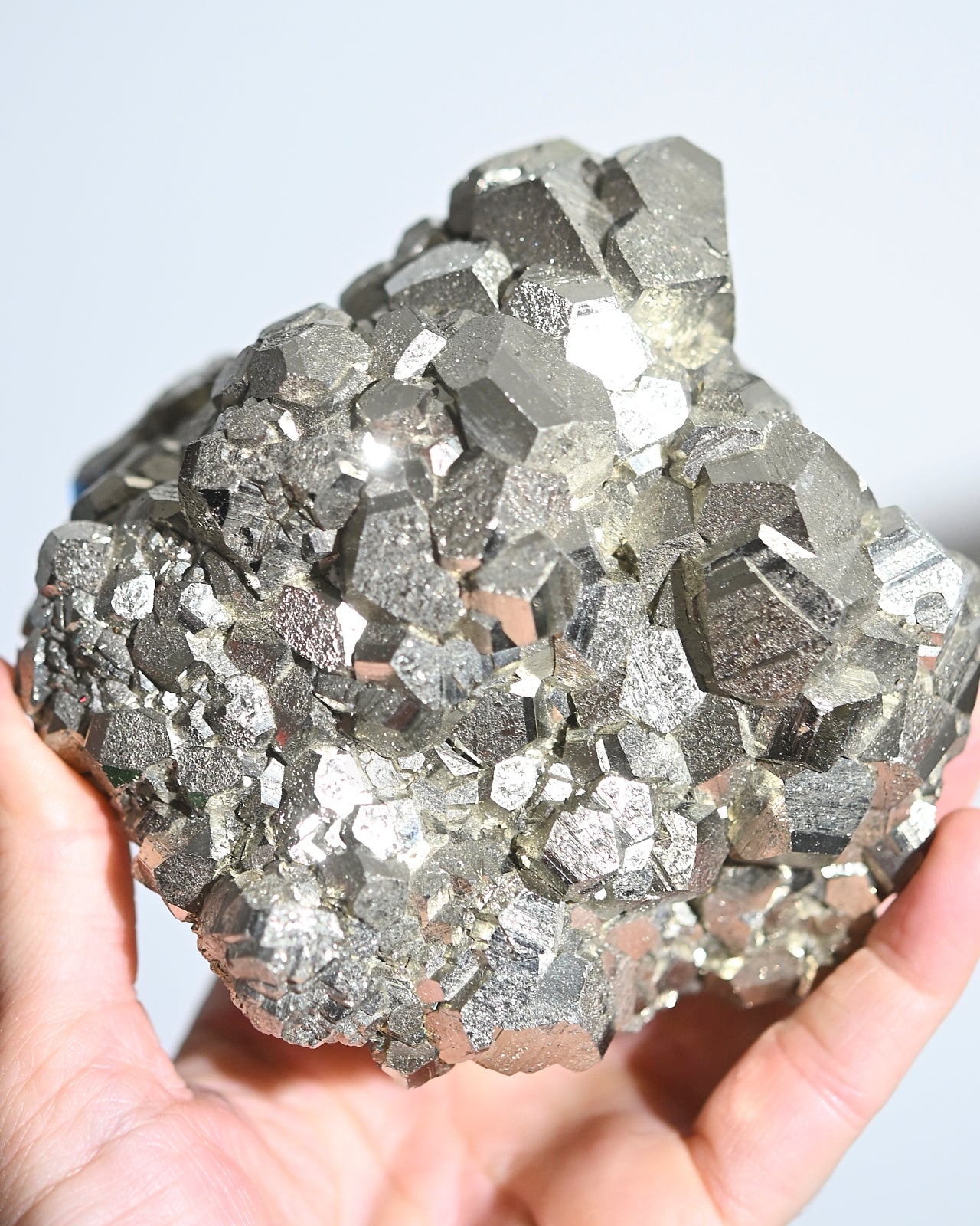 Natural Pyrite Crystal Cluster - 3.3lbs Raw Mineral Specimen for Healing, Meditation & Home Decor | Perfect for Spiritual Practice, Feng Shui & Mineral Collection