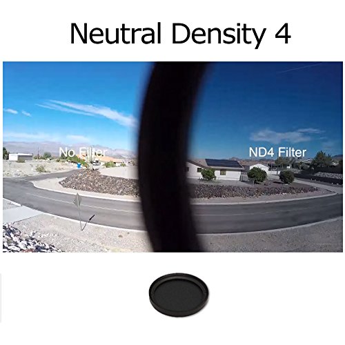 DJI Phantom 3 Series 37MM Filter Kit - Includes CPL, ND4, ND8, UV Filters, Lens Cap & Cap Keeper with Free Microfiber Cloth - Perfect for Aerial Photography, Videography and Drone Cinematography