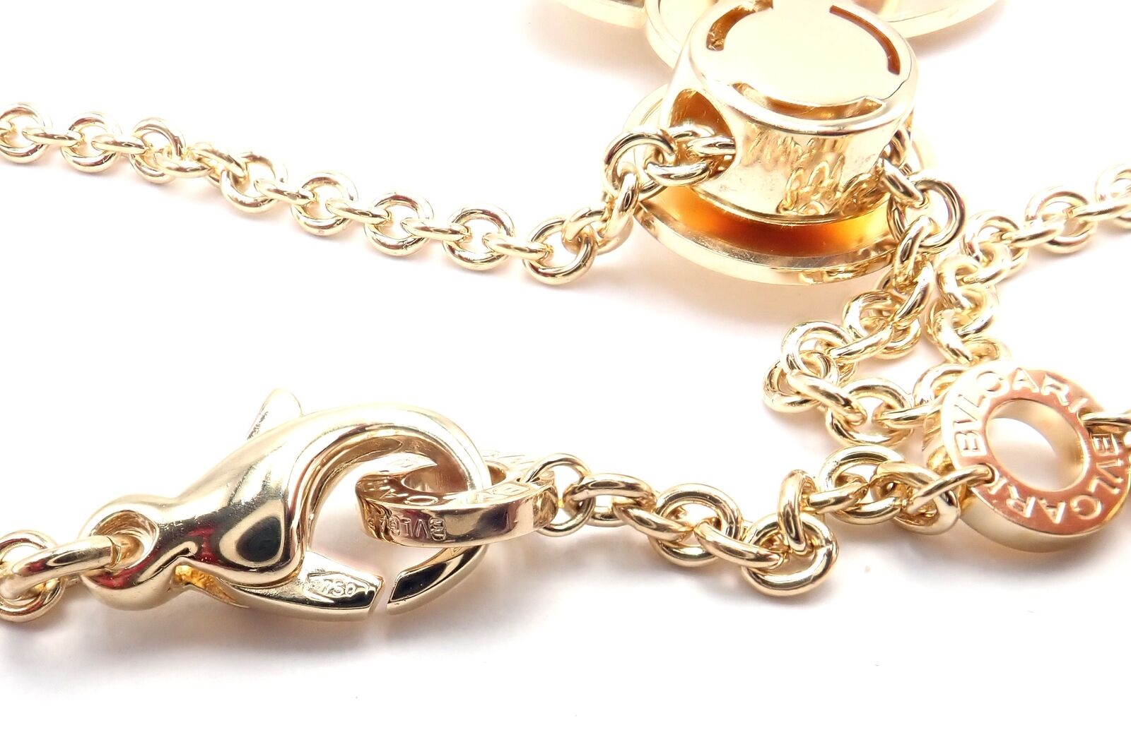 Authentic Bulgari Bvlgari Cicladi 18k Yellow Gold Large Pendant Necklace for Women - Luxury Statement Jewelry for Parties, Weddings & Special Occasions