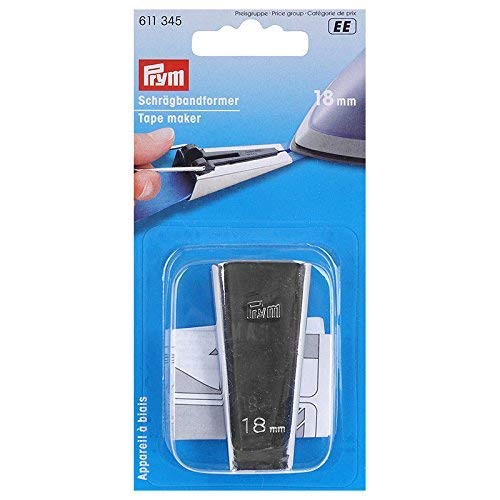 Prym 18mm Bias Tape Maker for Sewing & Quilting - 1 Count - Perfect for DIY Garments, Home Decor & Craft Projects