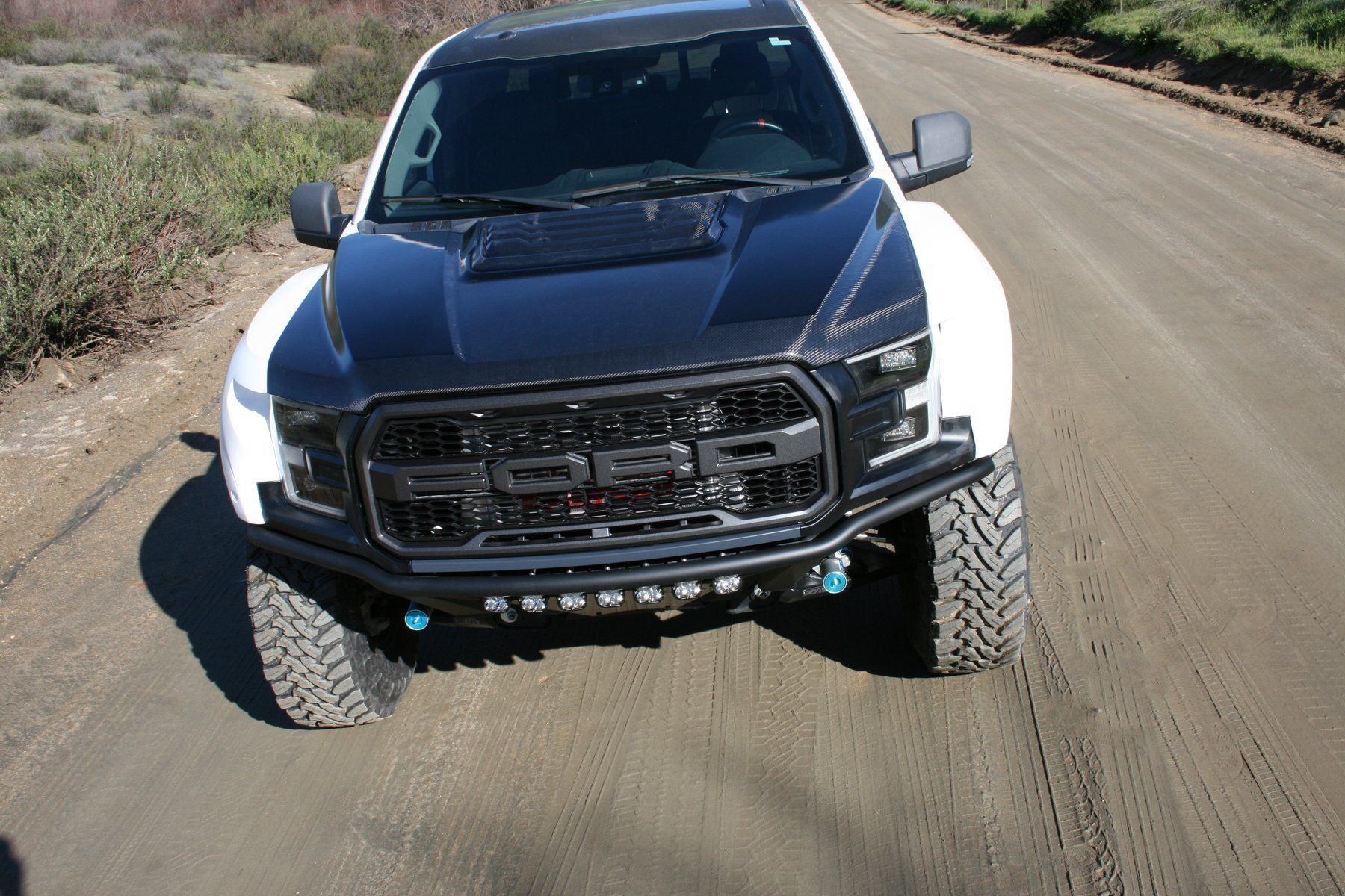 2017-2019 Ford Raptor OEM Style Hood Replacement - Durable Fiberglass Construction for Off-Road & Street Use - Perfect for Truck Enthusiasts & Performance Upgrades