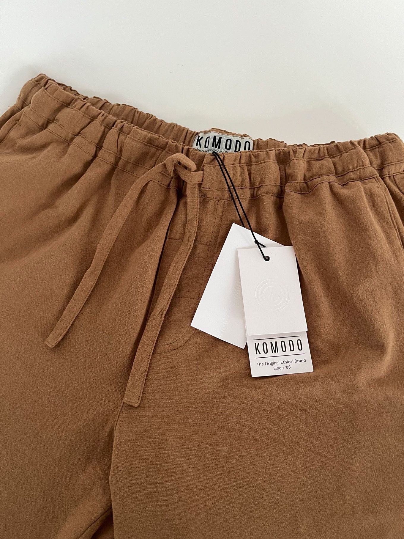 Joshua Men's Organic Cotton Trousers - Comfortable Casual Pants for Work & Travel | Tan | Eco-Friendly & Breathable Fabric
