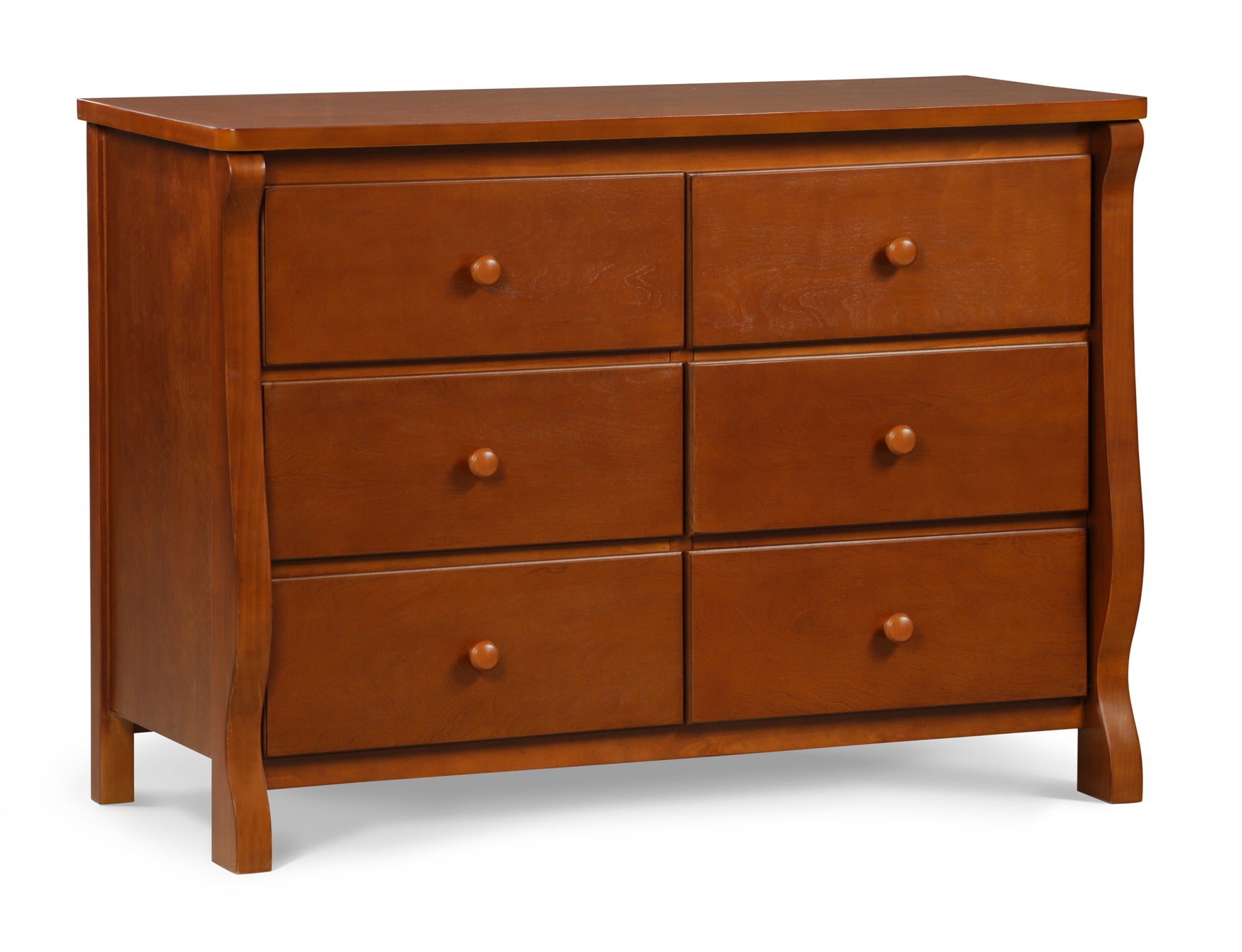 Elegant Canton Eclipse Dresser - Modern Wooden Bedroom Dresser with 6 Drawers, Vintage Style Storage for Bedroom, Living Room, and Office Organization