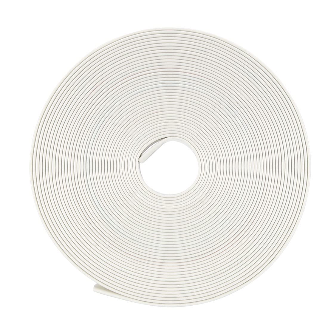 uxcell 11mm Diameter 17mm Flat Width 2:1 Ratio Heat Shrink Tubing - 5m White Cable Sleeve for Wire Protection & Insulation | Ideal for Electrical Repairs, DIY Projects & Automotive Wiring