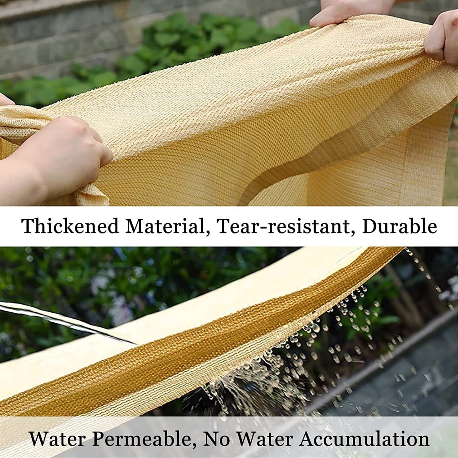 Premium Sun Shade Sail Canopy - Heavy Duty Outdoor UV Protection (1×1m to 10×10m) - Water & Air Permeable Patio Cover for Deck, Backyard, Pergola - Perfect for Summer Cooling, Poolside Lounging & Outdoor Entertaining