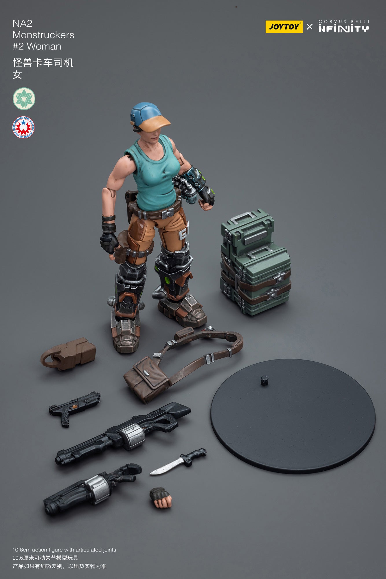 JOYTOY 3.75 Inch Action Figure - Infinity NA2 Monstruckers #2 Female Collectible Toy for Adults | Perfect for Display, Collection, and Role-Playing Games