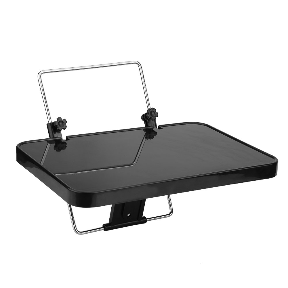Foldable Auto Car Laptop Tray Table - Adjustable Steering Wheel Desk Holder for Food, Computer, & Bags - Perfect for Road Trips, Office Work, & Dining On-The-Go