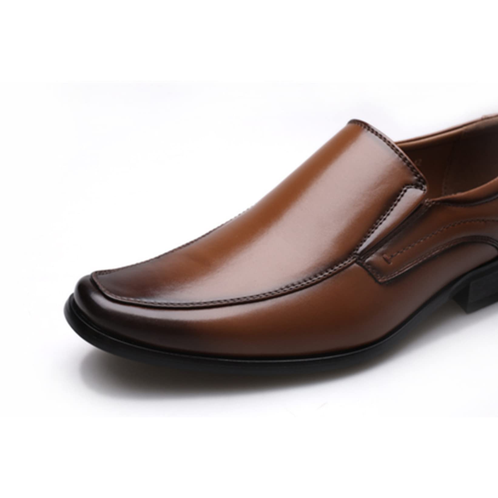 **Men's Classic Leather Loafers - Business Dress Shoes for Office, Wedding & Formal Events - Slip-On Comfort in Black & Brown - Perfect for Professional & Elegant Occasions**