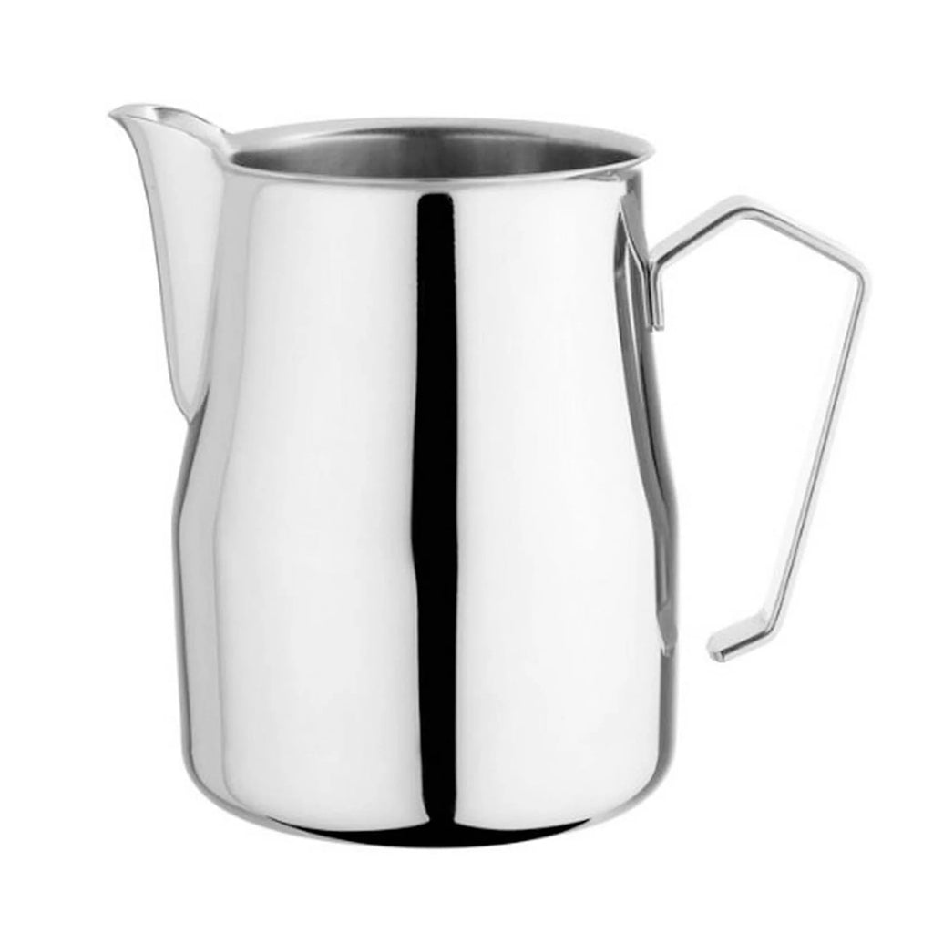 Motta 1 Liter Europa Milk Jug - Premium Stainless Steel Pitcher for Coffee, Tea & Hot Chocolate - Perfect for Home, Cafe & Restaurant Use