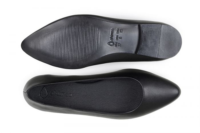 Ahimsa Vegan Black Matte Diana Flats - Comfortable Women's Ballet Shoes for Work, Casual & Formal Wear