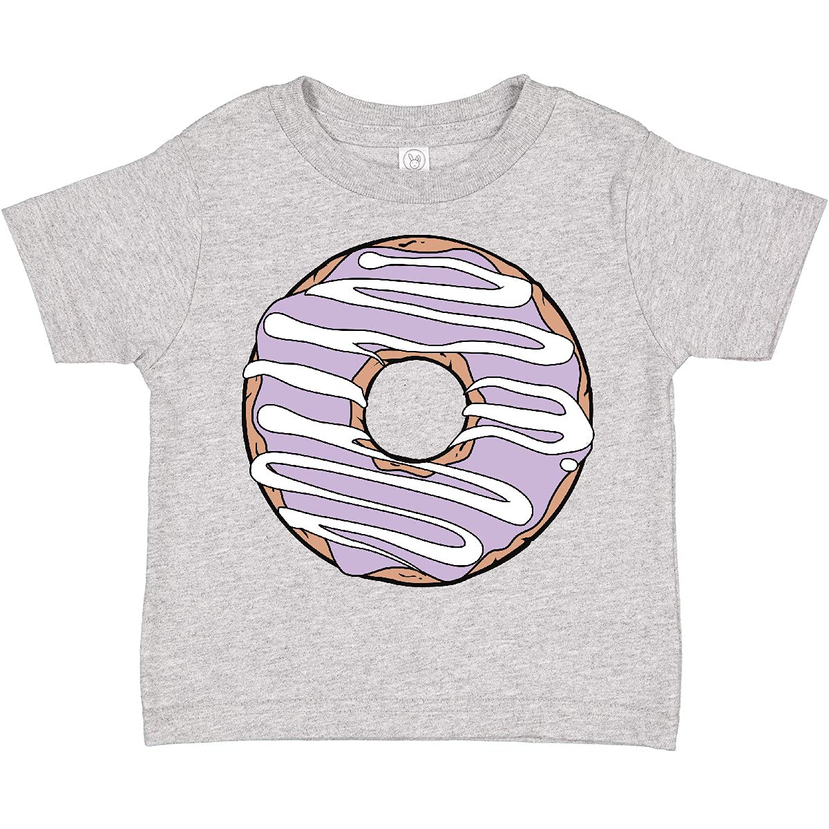 Inktastic Purple Donut Frosting Toddler T-Shirt - Cute Doughnut Graphic Tee for Kids - Perfect for Birthday Parties & Casual Wear