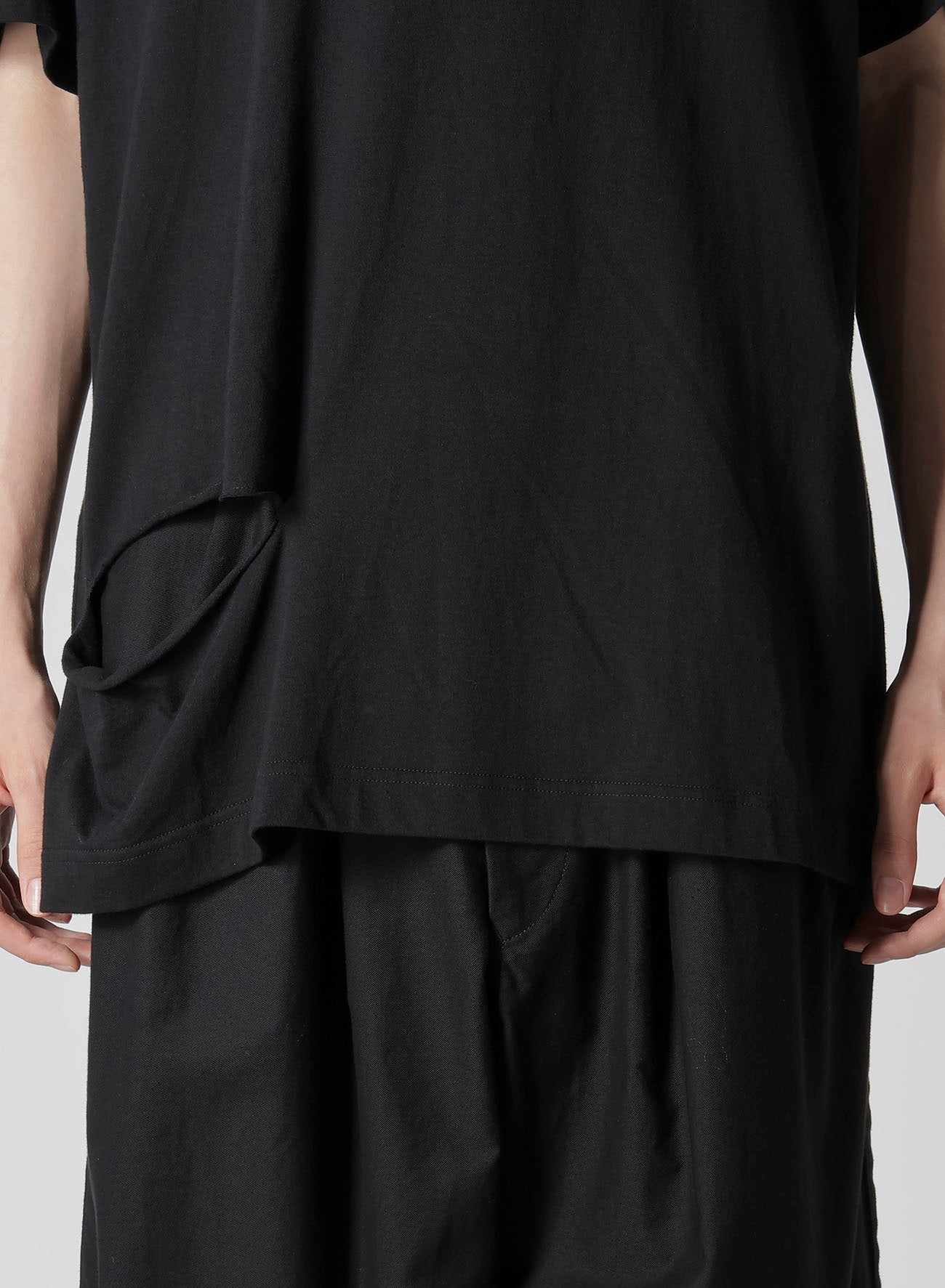 Combed Single Jersey Slit Detail Sleeve T-Shirt for Women - Soft & Comfortable Casual Tee for Everyday Wear, Outings, and Layering