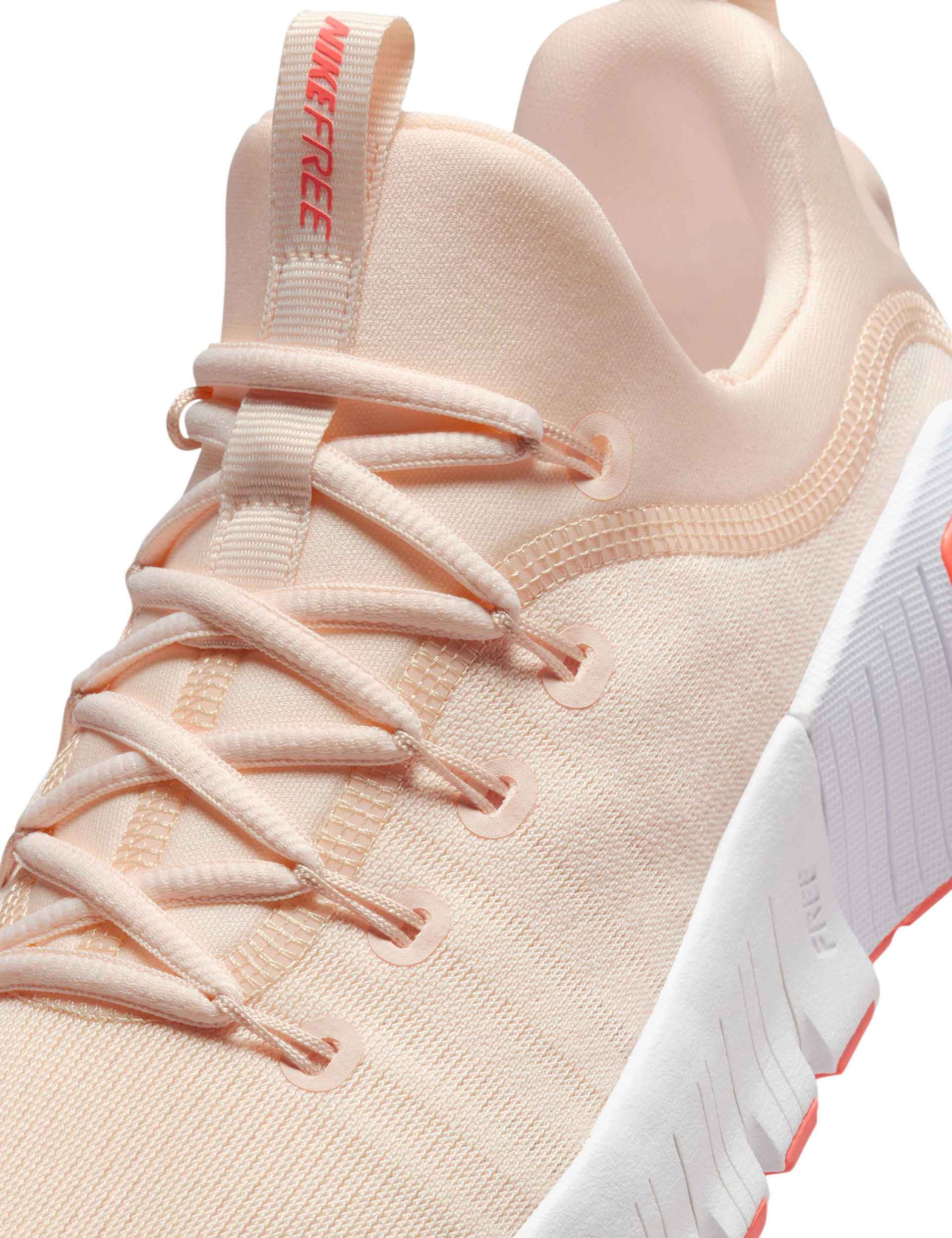 Nike Free Metcon 6 Training Shoes - Guava Ice/White/Light Wild Mango Color | CrossFit, Gym & Workout Shoes for Men & Women | Perfect for Weightlifting, HIIT & Functional Training