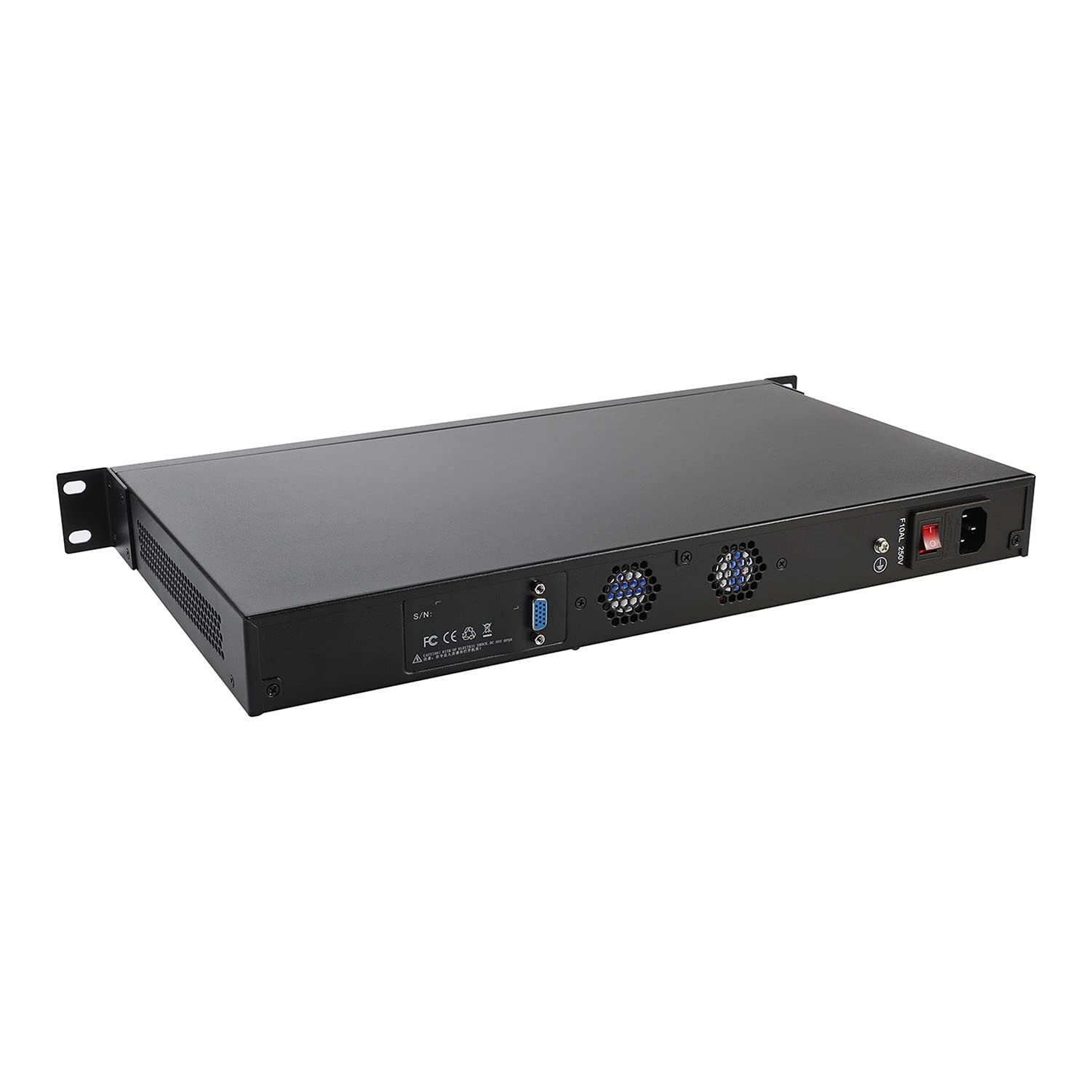 1U Rackmount Firewall VPN Appliance - OPNsense Router PC with Intel I3 4160 (B85/Z87 Chipset), 6 LAN Ports, 2 USB, VGA, COM, Bypass, AES-NI Support, 8GB RAM & 64GB SSD | Ideal for Small Business Network Security, Data Center Rack Installation & Remote Work VPN Solutions
