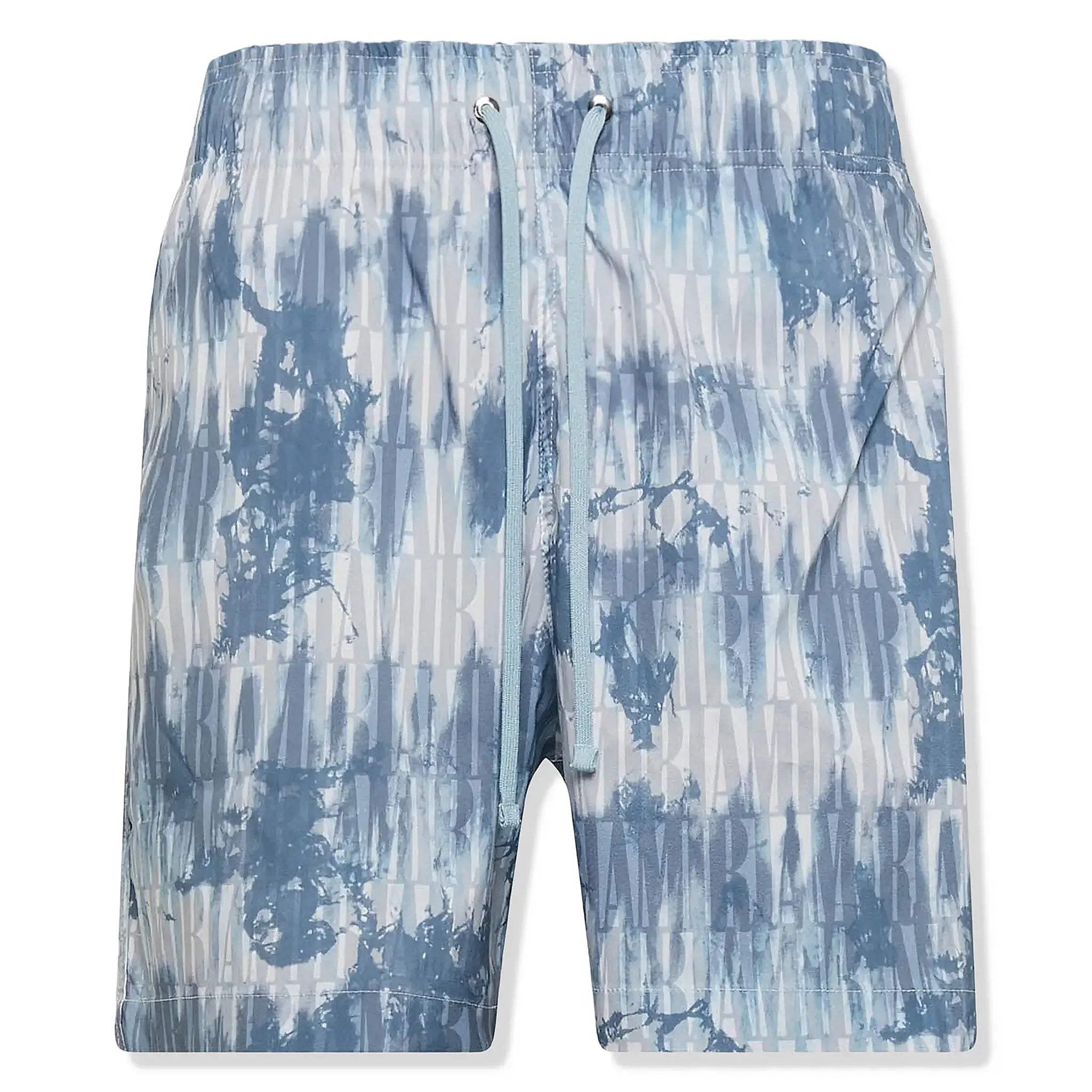 Amiri Men's Tie Dye Blue Swim Shorts - Quick Dry Beachwear for Swimming, Surfing & Summer Vacations