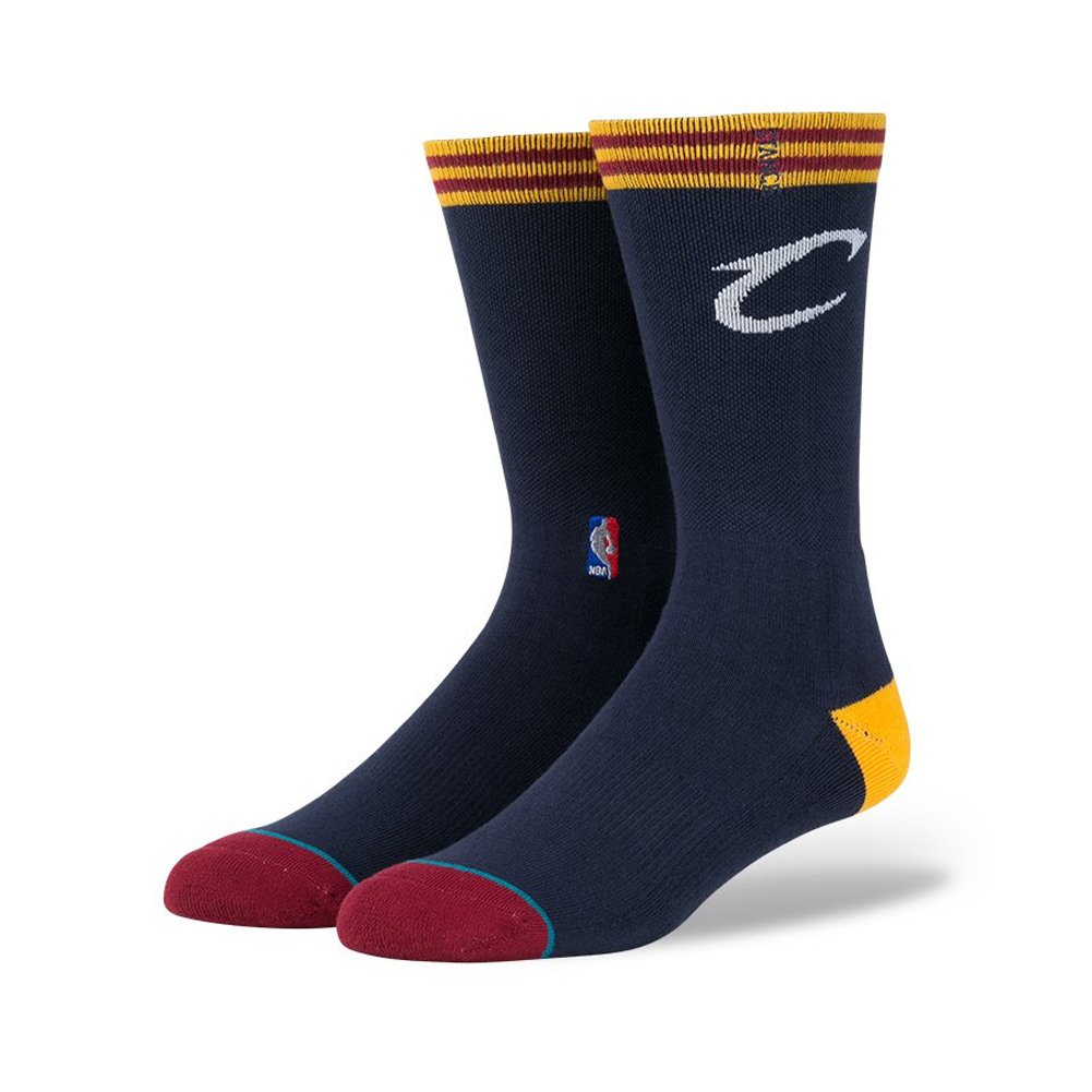 Stance Cleveland Cavaliers NBA Logo Navy Blue Men's Athletic Socks - Basketball, Gym & Casual Wear Socks for Sports Fans