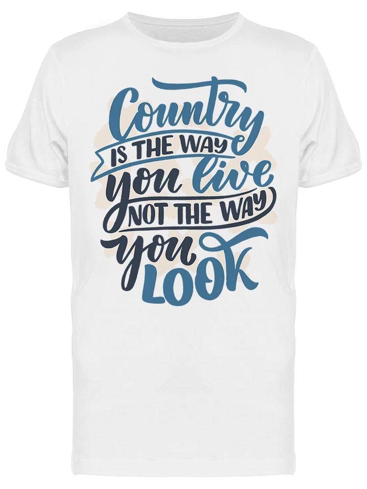 Country Music Is The Way To Live T-Shirt for Men | Vintage Style Graphic Tee | Casual Wear & Concert Outfit