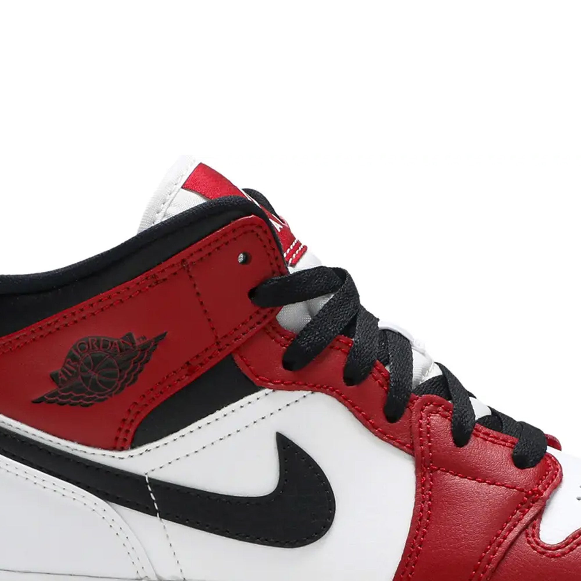 Air Jordan 1 Mid 'Chicago White Heel' GS Basketball Shoes for Girls - Perfect for School, Sports & Streetwear Fashion