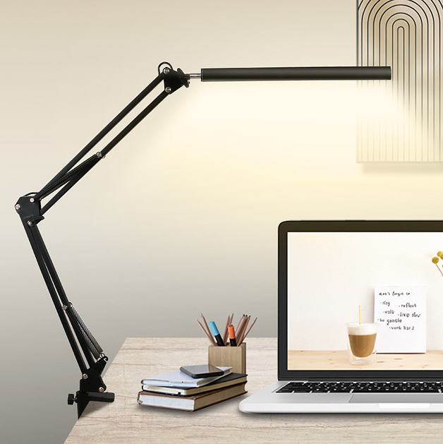 Modern LED Desk Lamp for Home Office - Adjustable Brightness, Eye Protection, Energy Saving - Perfect for Reading, Studying & Working