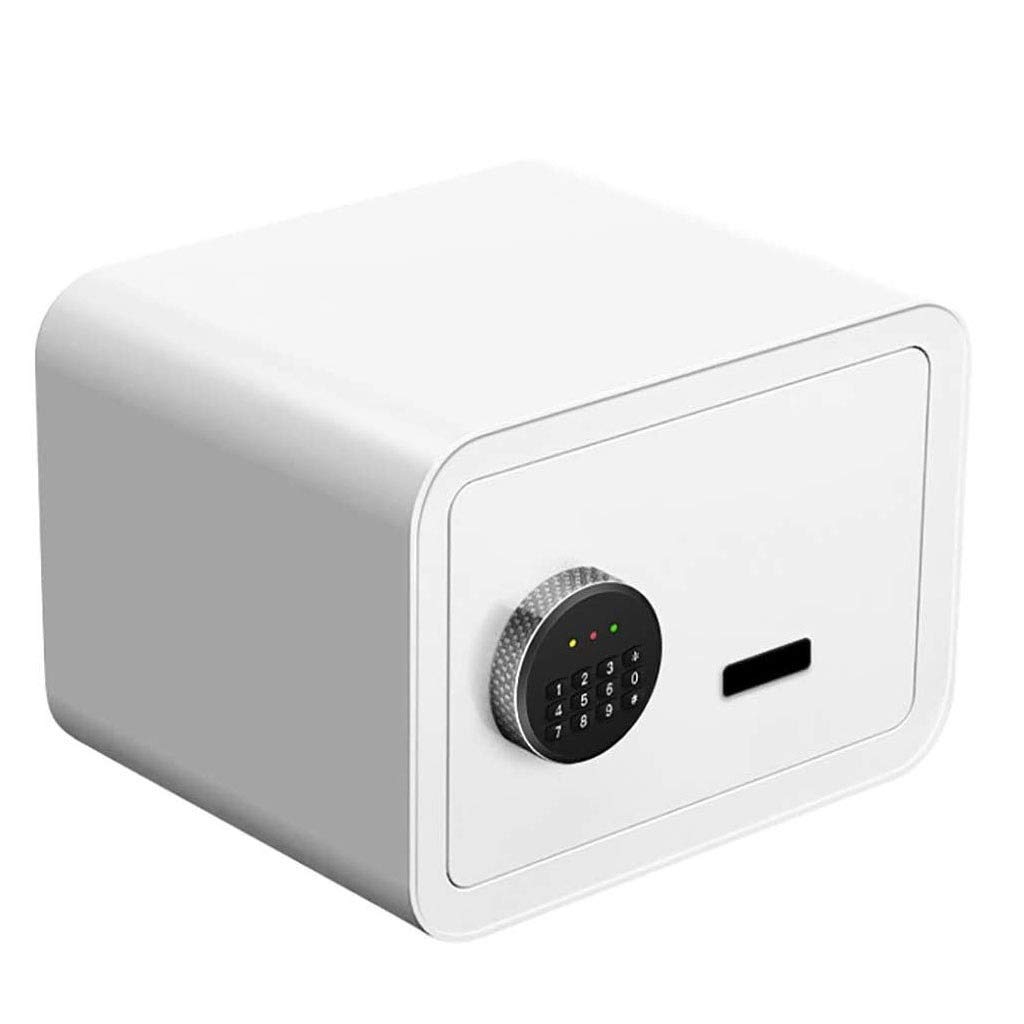 Smart Digital Electronic Safe Box - High Security Steel Home & Office Safe with Digital Keypad, Fireproof & Lockable Storage for Valuables, Documents & Keys (White) - Perfect for Bedroom, Closet, Wall Mount & Small Spaces