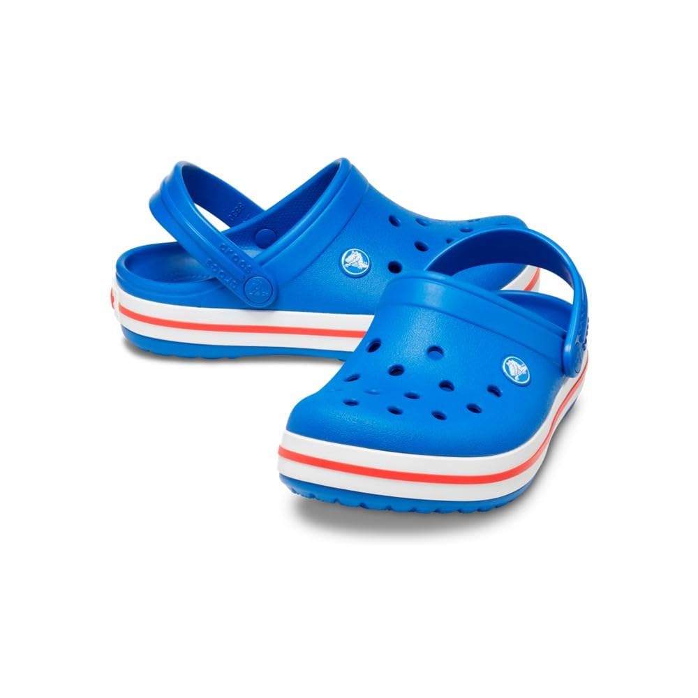 Crocs Unisex Kids' Crocband Clogs - Comfortable Lightweight Slip-On Water Shoes for Boys & Girls - Perfect for Beach, Pool, School & Outdoor Play