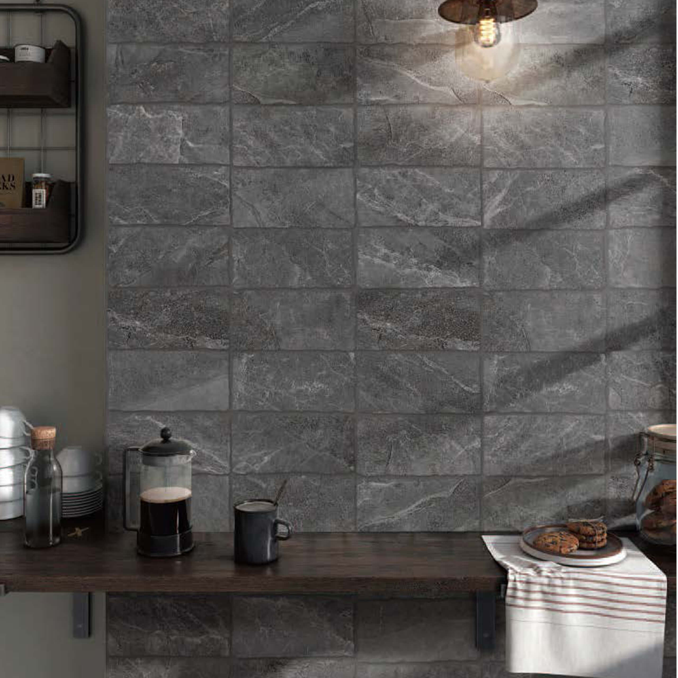 Capri Subway 100x200mm Matte Surface Ceramic Tile with Tumbled Edges - Perfect for Kitchen Backsplash, Bathroom Walls & Flooring