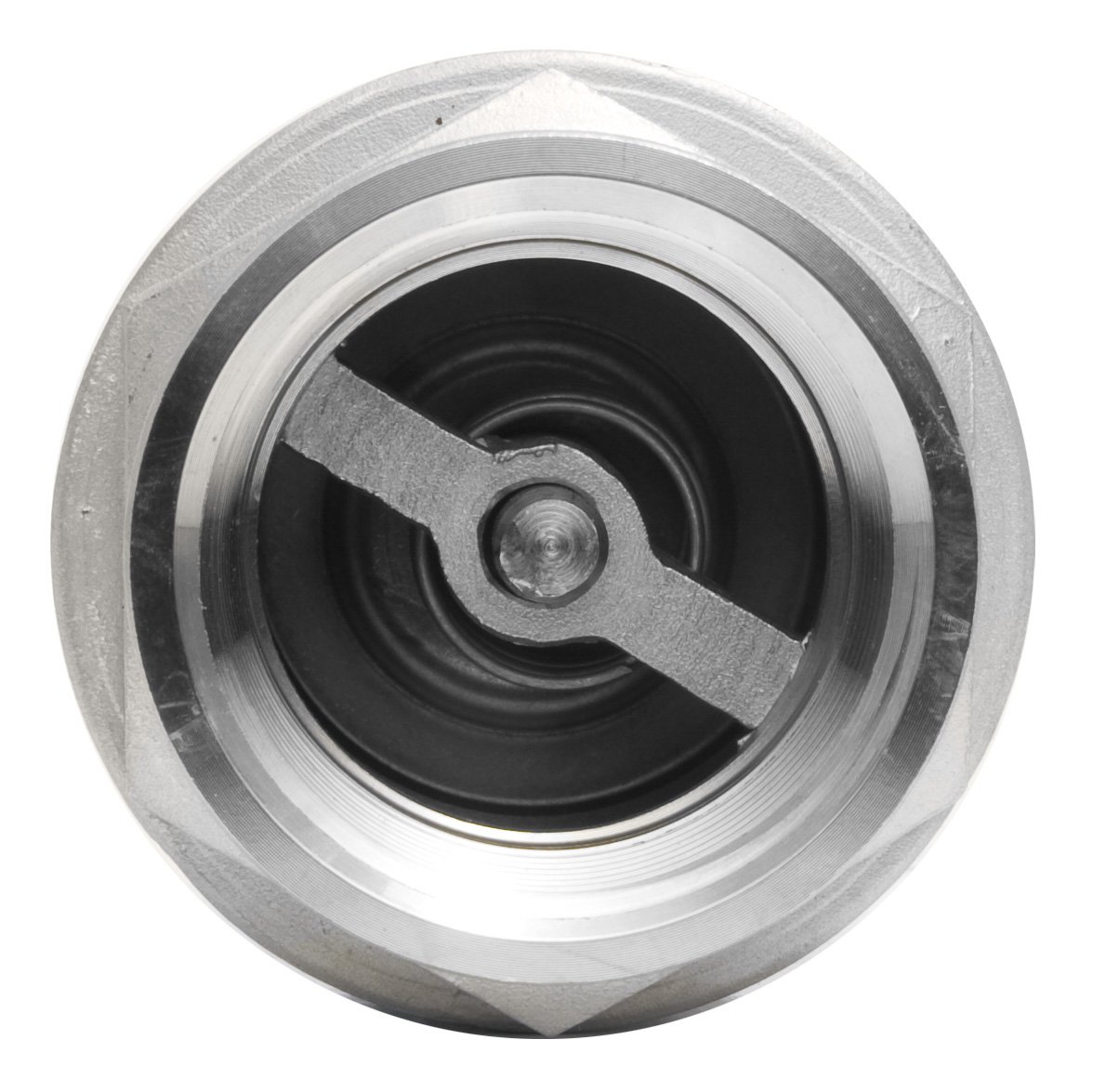316 Stainless Steel In-Line Spring Check Valve - 150 lb Pressure Rating for Water, Oil, Gas Piping Systems - Ideal for Industrial, Plumbing, and HVAC Applications