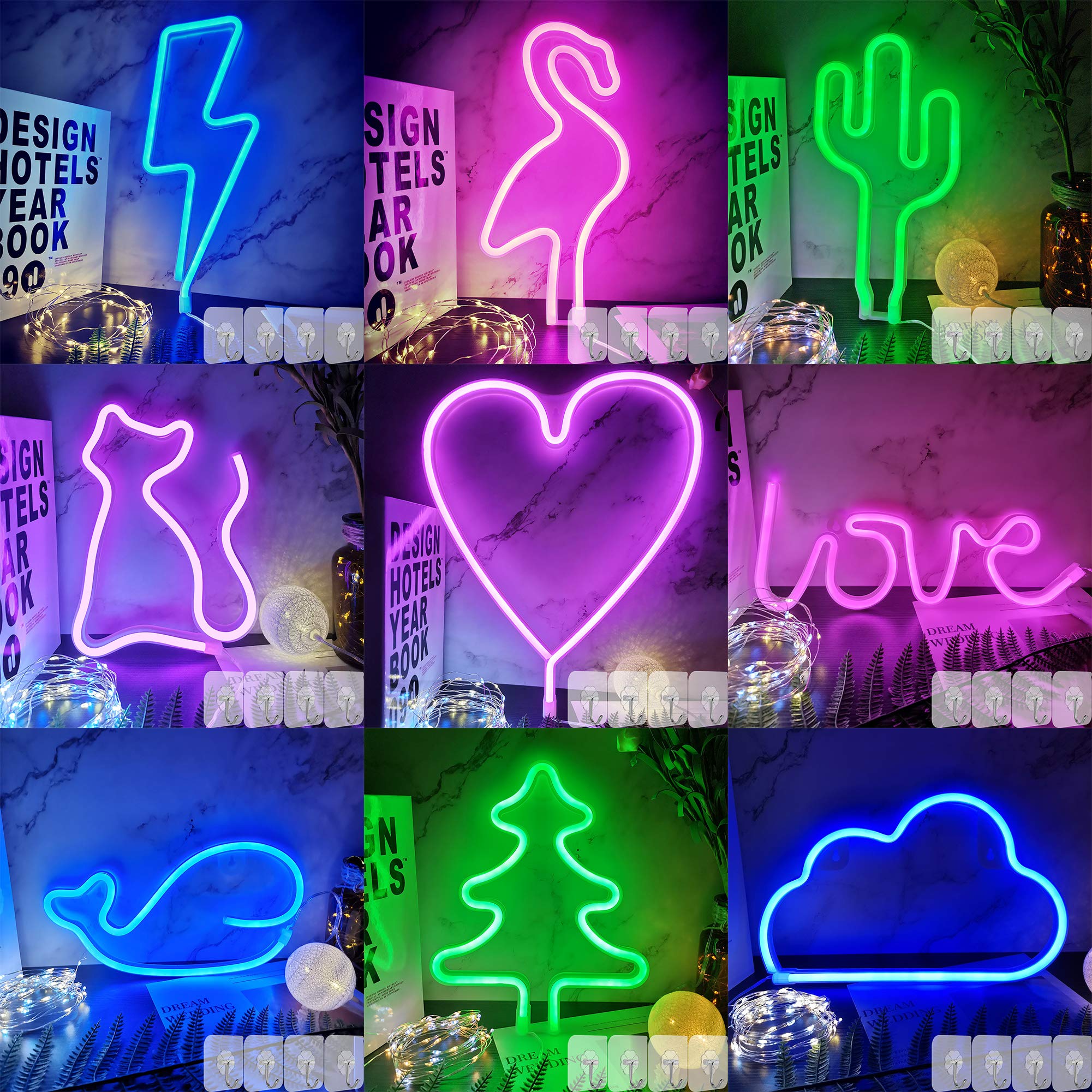 YIVIYAR Pink Cat LED Neon Light Sign - Wall Decor for Bedroom, Night Light, Unique Gift for Girls (Christmas, Birthday Party) | Perfect for Home Decor, Teen Room & Party Atmosphere