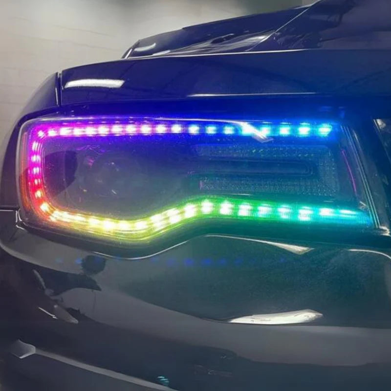 Jeep Grand Cherokee Multicolor DRL Boards (2014-2021) - LED Daytime Running Lights for Enhanced Visibility & Style - Perfect for Off-Roading & Night Driving