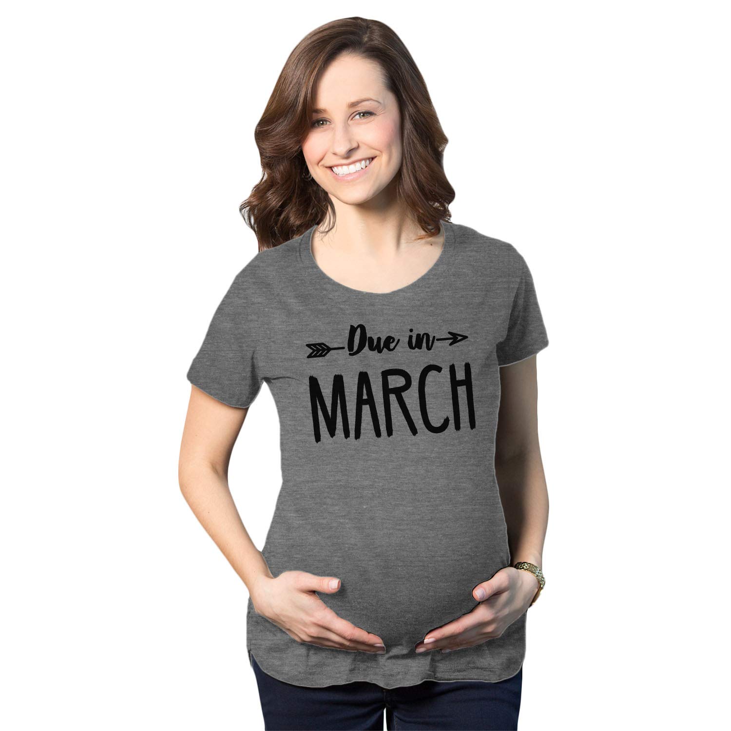 Funny Maternity T-Shirt for March Due Date - Cute Pregnancy Announcement Shirt for Expecting Moms - Perfect for Baby Showers, Gender Reveals & Pregnancy Photos