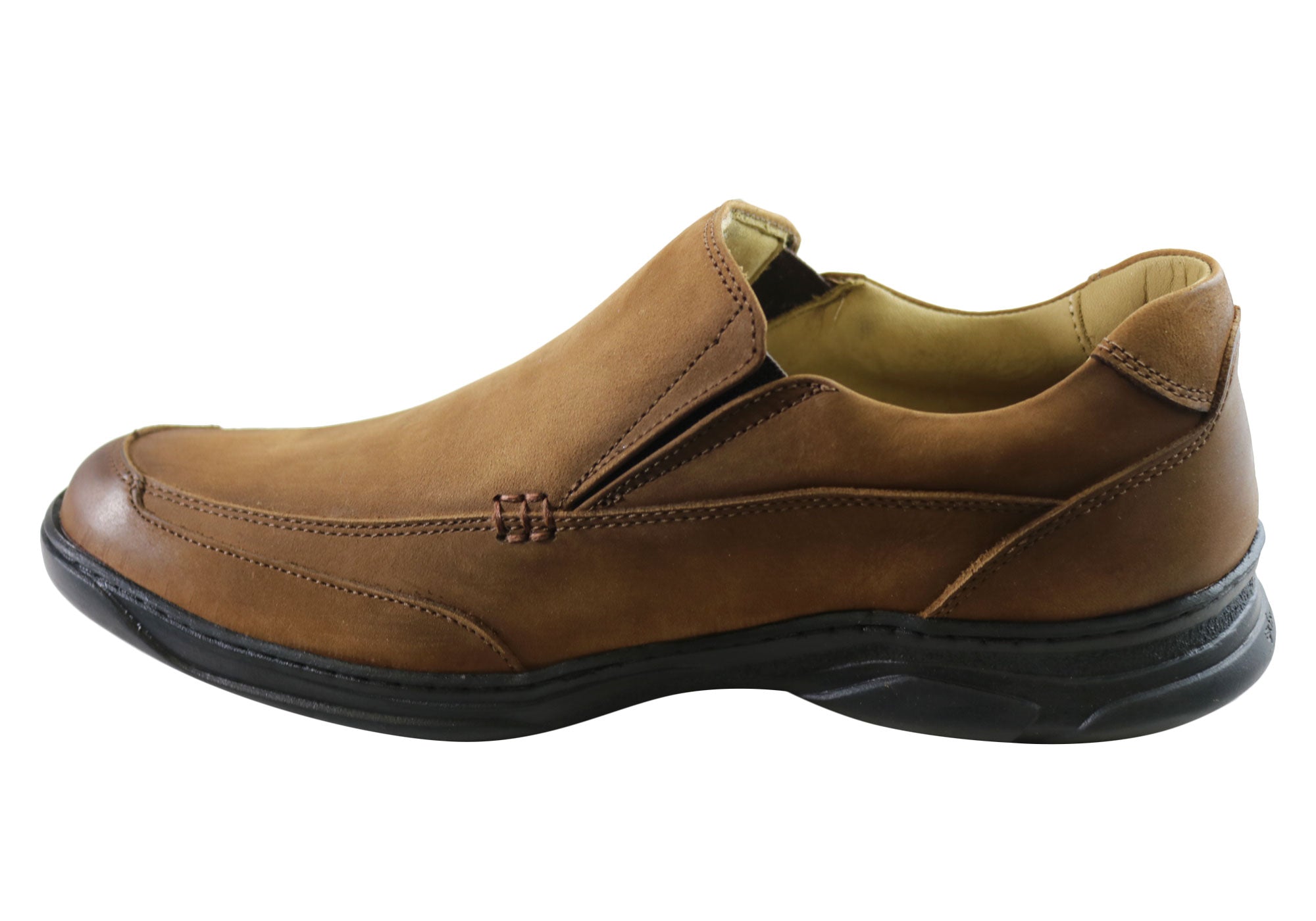 Savelli Isaac Men's Comfortable Leather Slip-On Loafers - Handmade in Brazil - Perfect for Casual Wear, Office & Travel