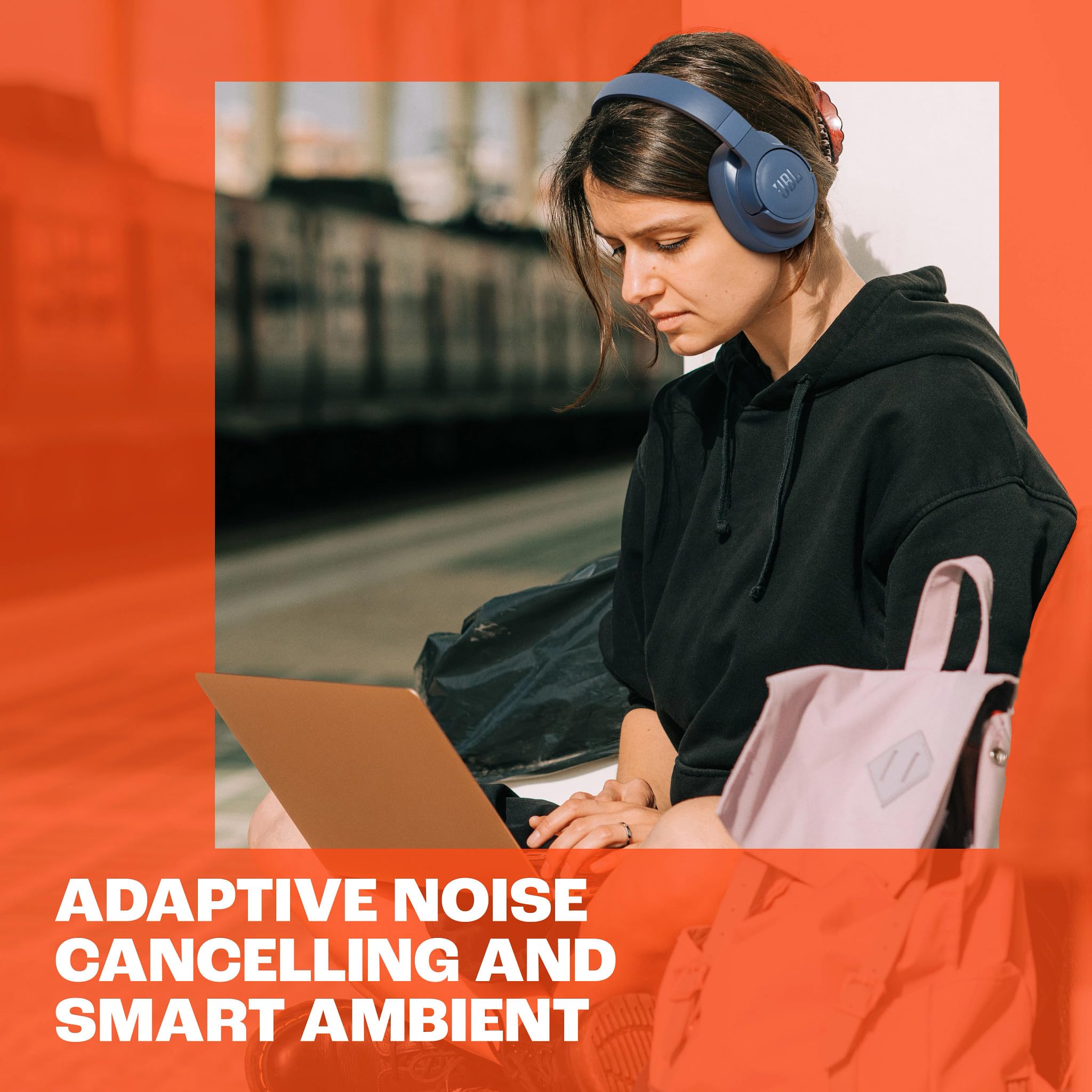 JBL Tune 770 NC Wireless Bluetooth Headphones with Active Noise Cancelling, 70H Playtime - Over-Ear Comfort for Travel, Work & Music (Black)